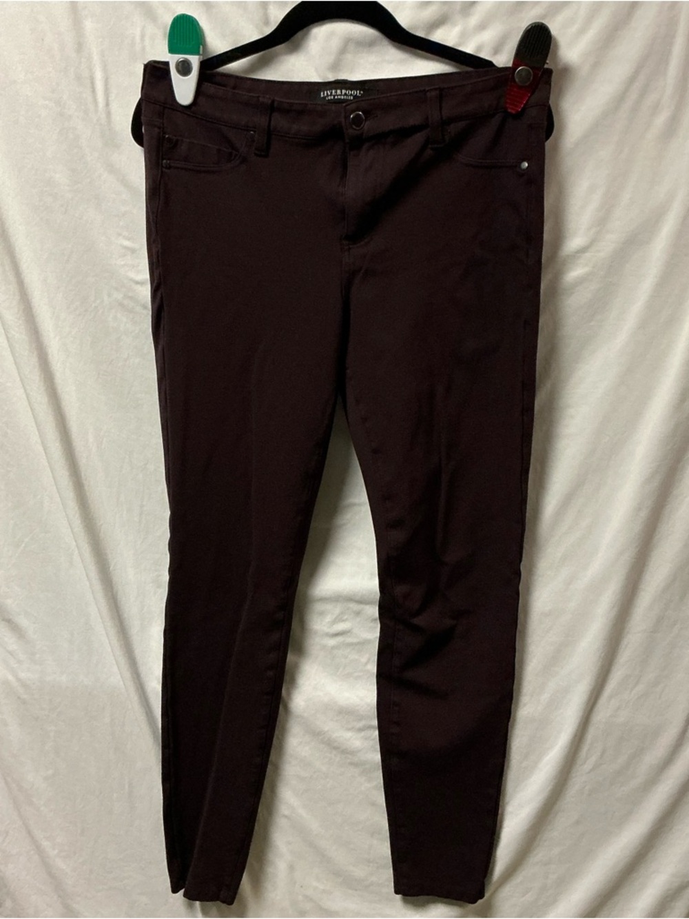 Liverpool Maroon Skinny Pants/jeggings